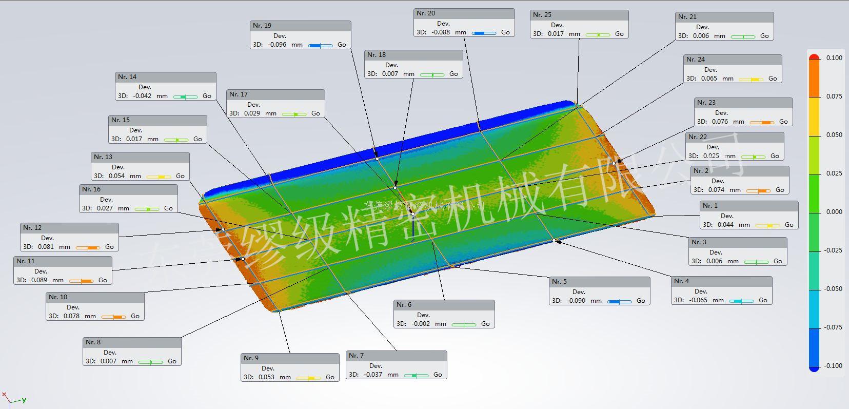 尼康三坐标:手机盖板轮廓度检测